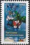 Iris et géraniums rouges de Paul Cézanne